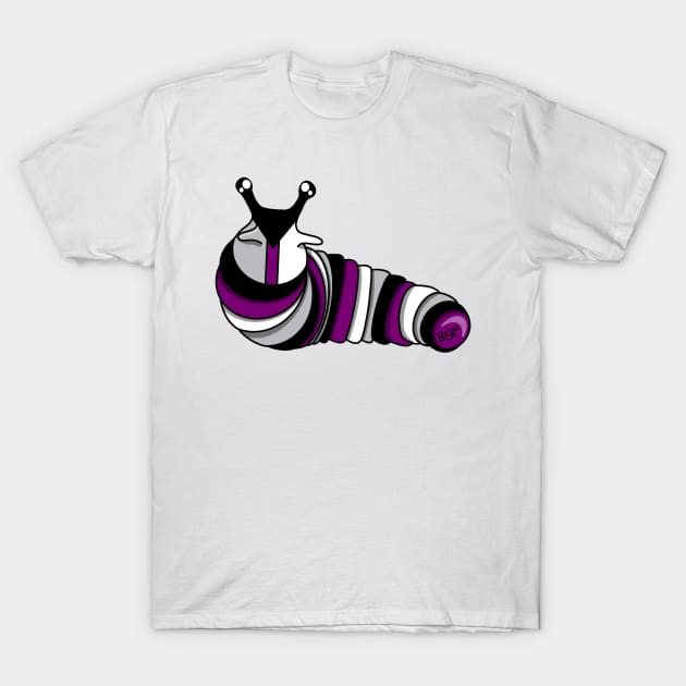 Demisexual Pride Fidget Slug T-Shirt by SentABearToSpace 